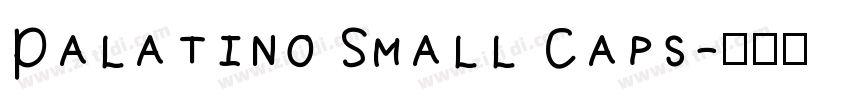 Palatino Small Caps字体转换